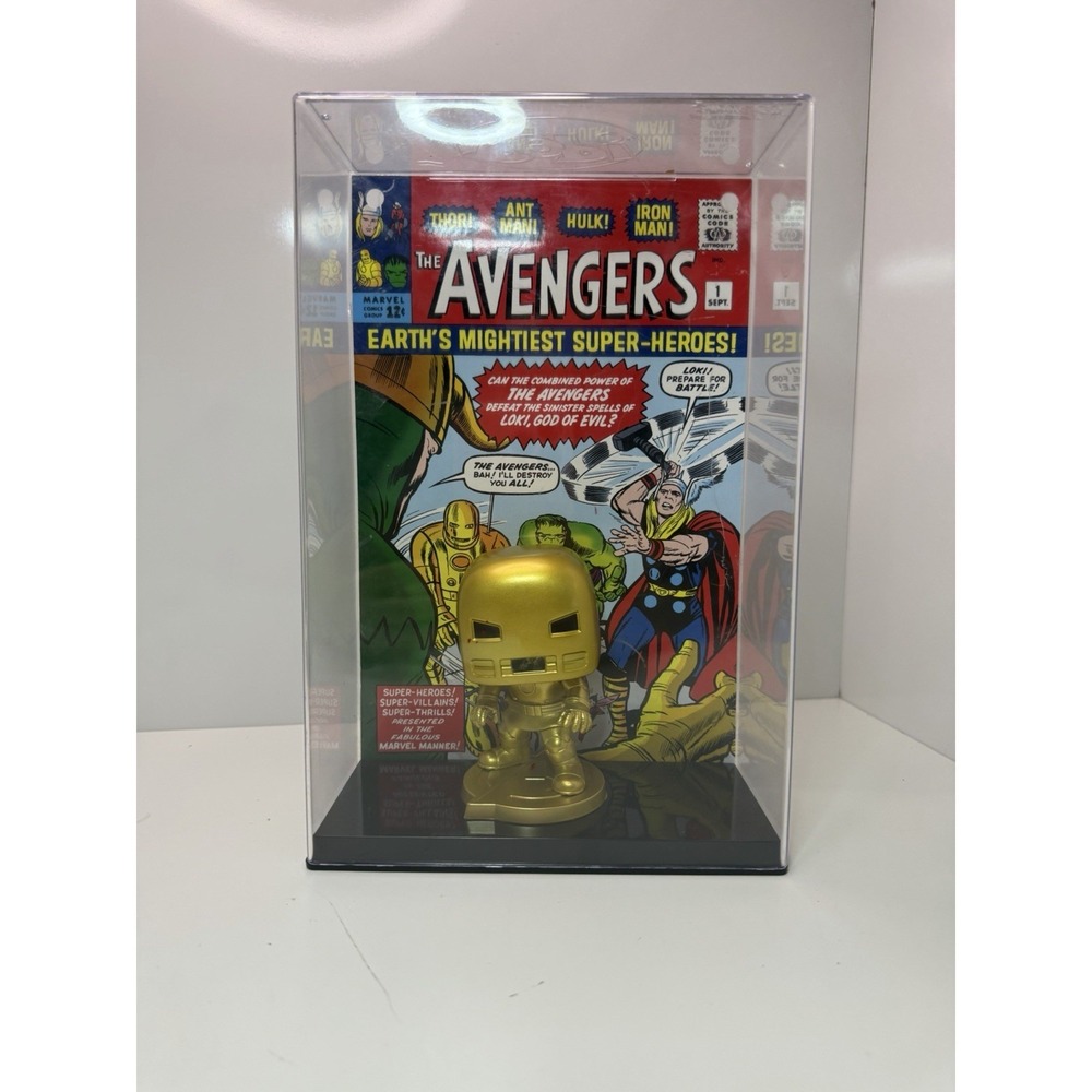Funko Pop! Comic Cover Avengers #1 Gold Iron Man – With Case (Read Desc) - Picture 2 of 6